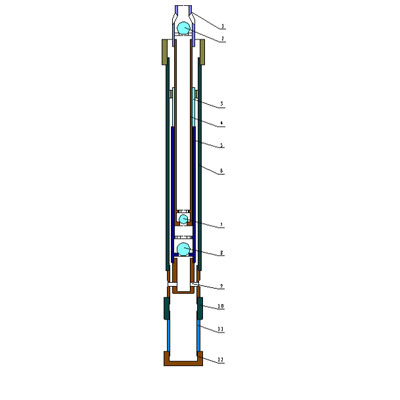 Long plunger overbridge anti-sand pump